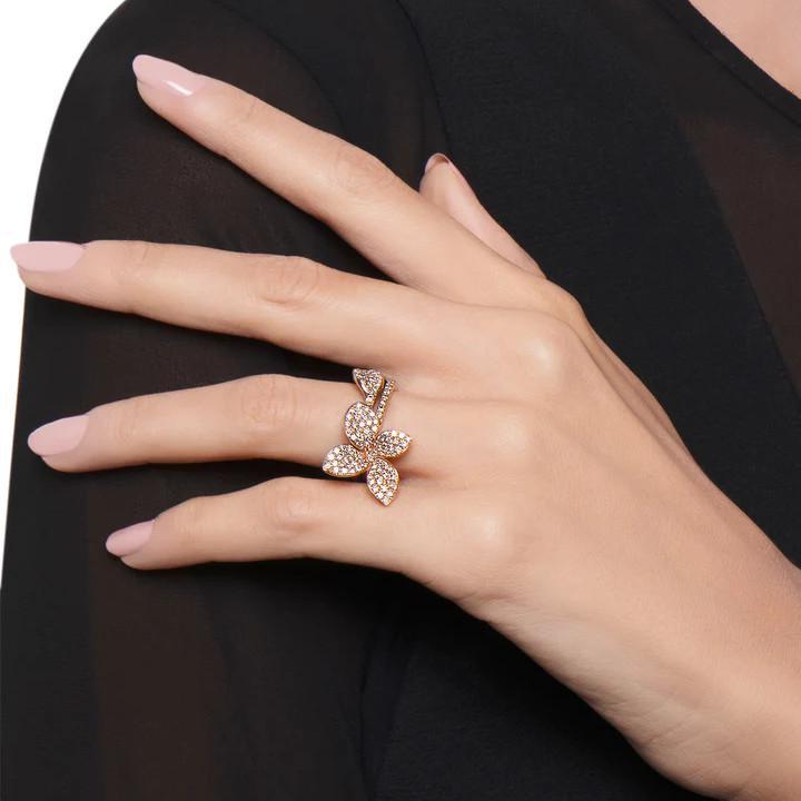 Pasquale Bruni ring Petit Garden rose gold diamonds 15376R