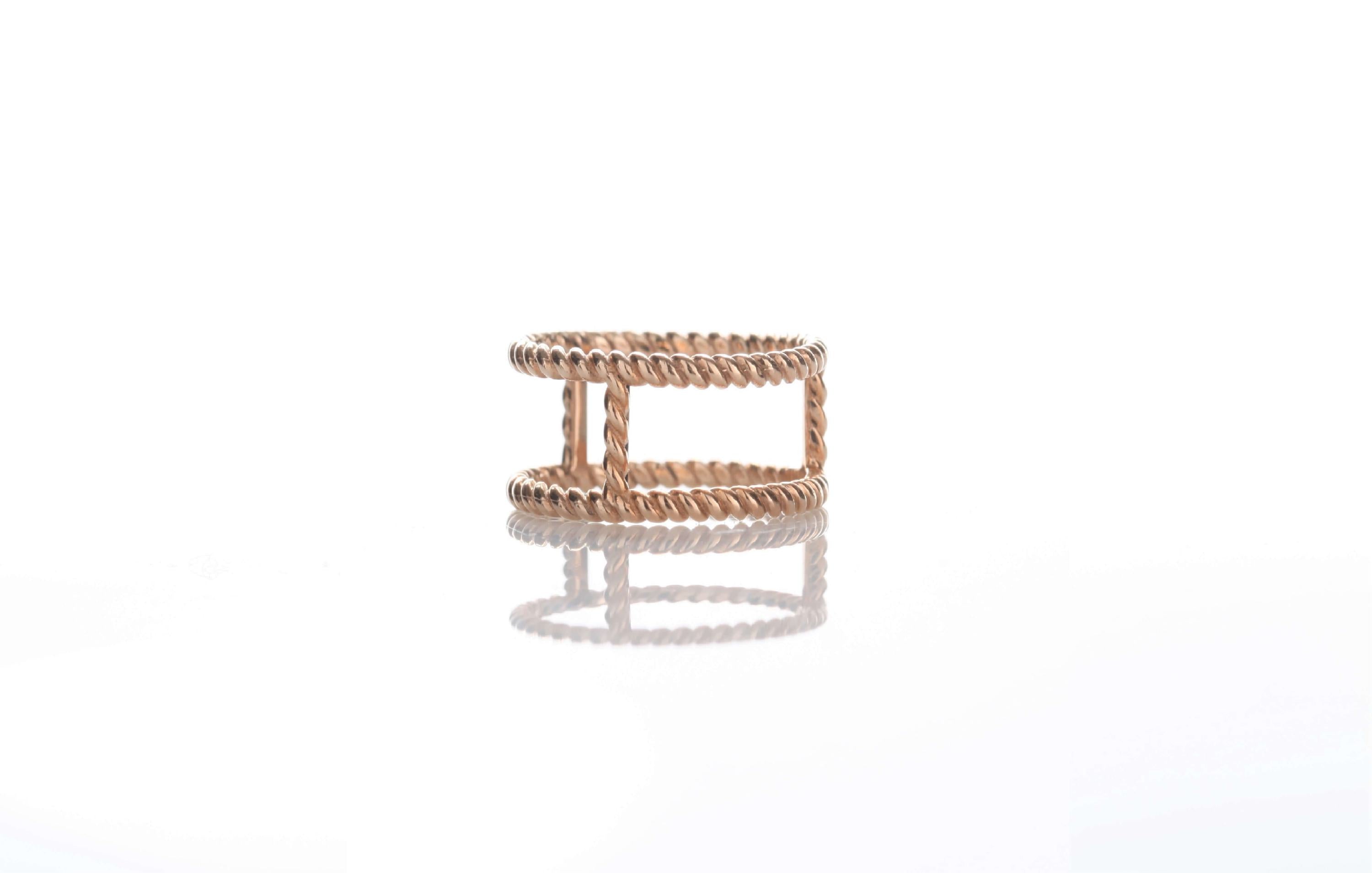 BE8 Jewels Torchon Ring breit