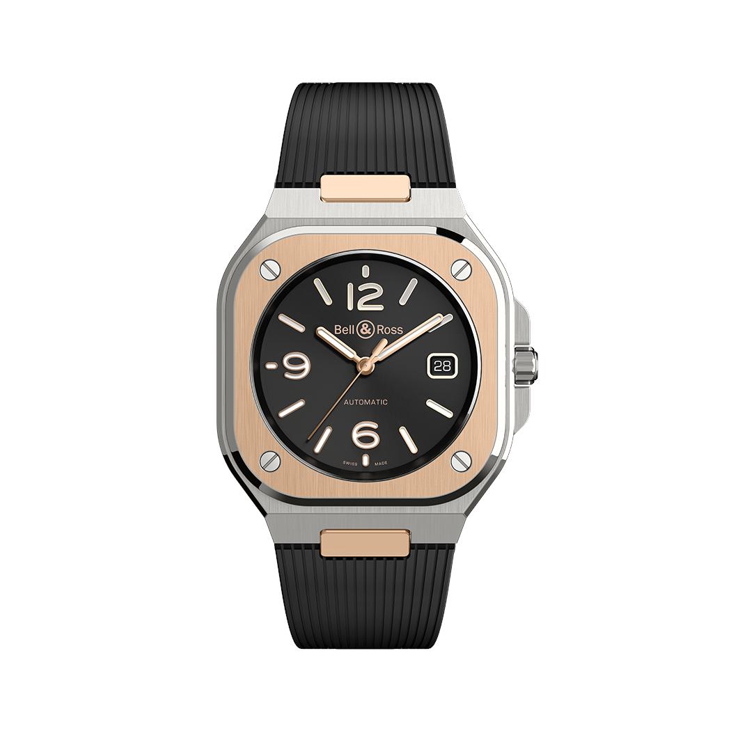 Bell & Ross BR 05 Black Steel & Gold | BR05A-BL-STPG/SRB
