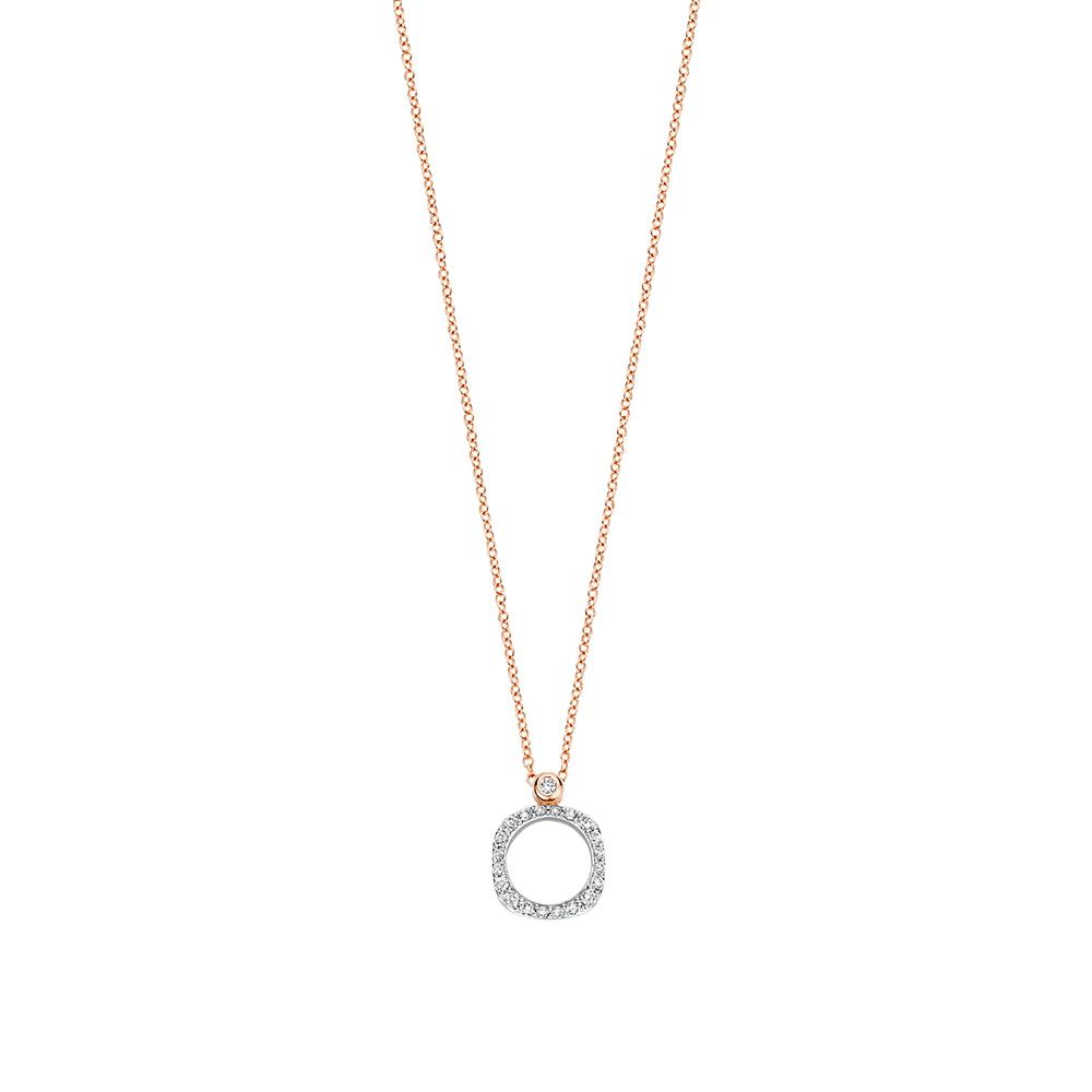 BIGLI Elements Anhänger mit Kette in 750er Roségold