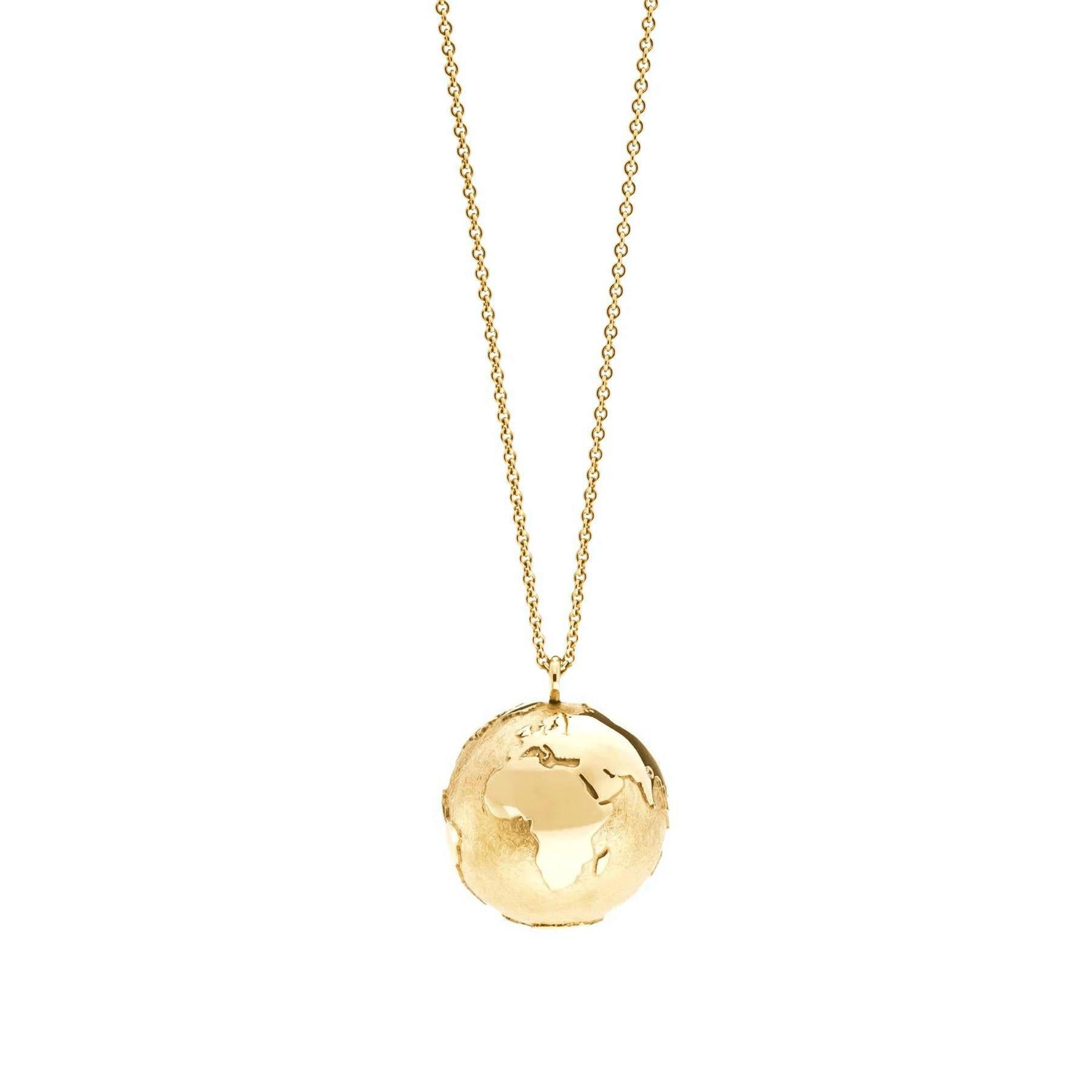Schmuckwerk necklace world globe, yellow gold, OH170-GG