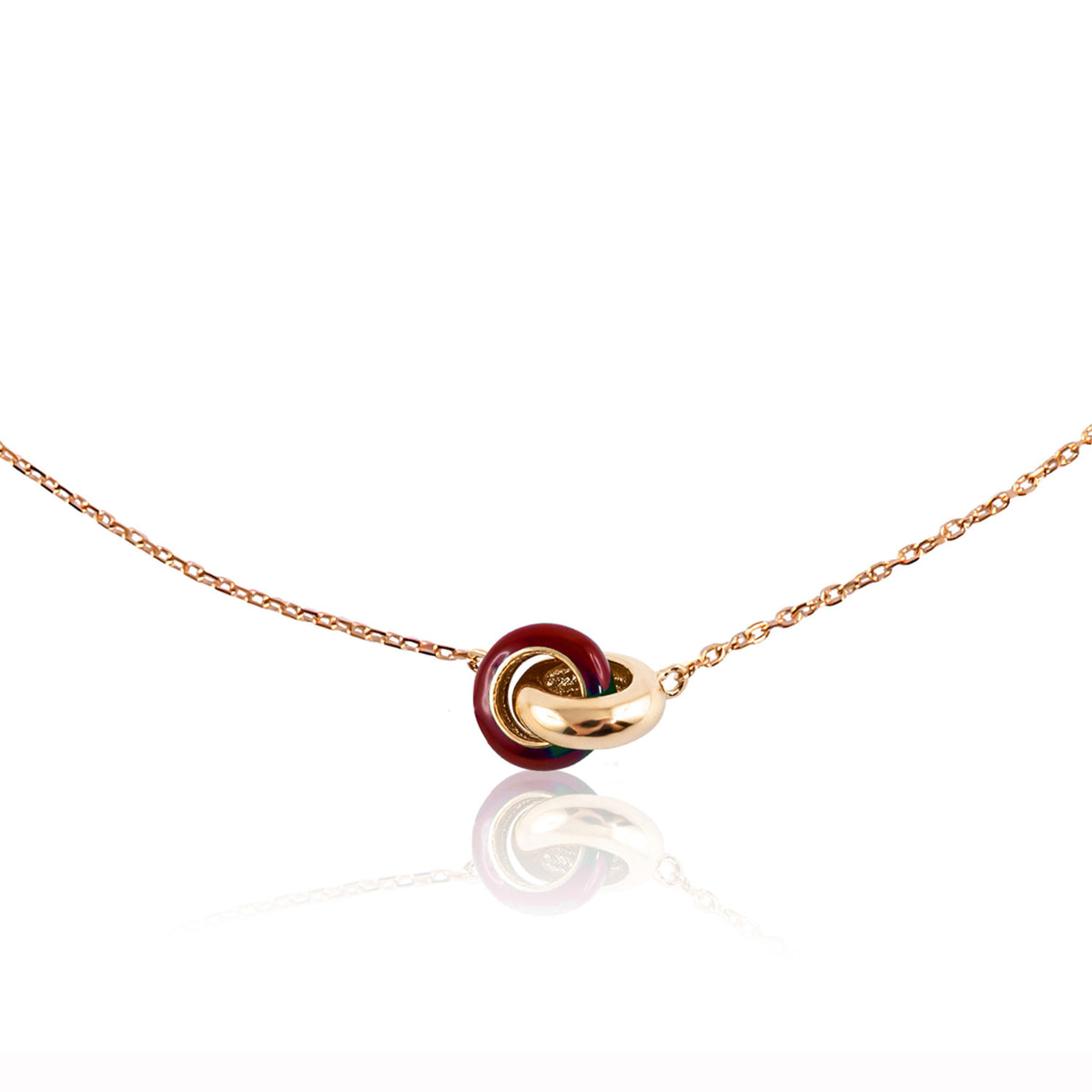 Adolfo Courrier POPULSE Link Collier Bordeaux