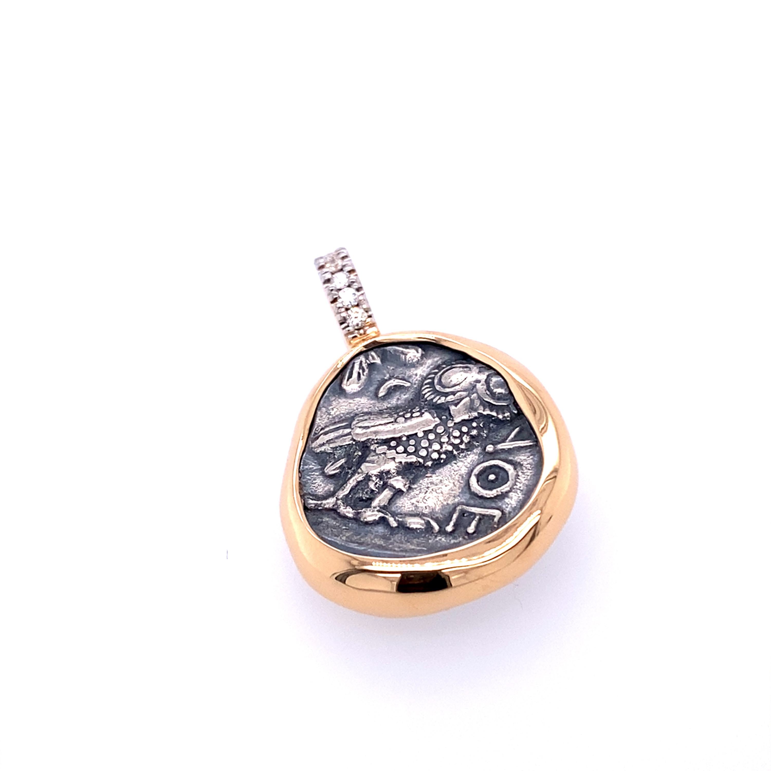 Twentyten Münz Anhänger Eule/Athena aus der Kollektion TWENTYten