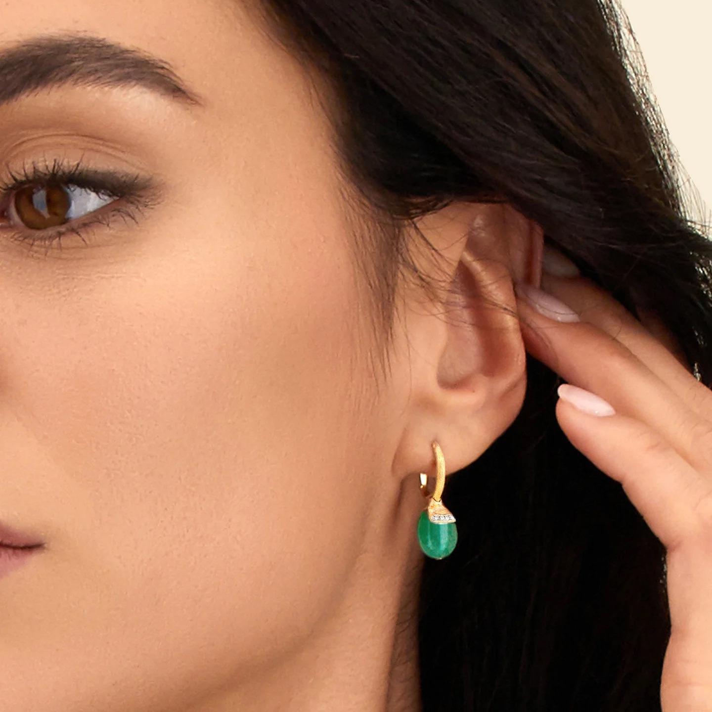 Nani's earrings Terre Lontane, yellow gold, OS10-603