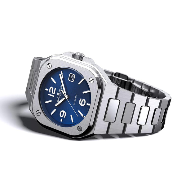 Bell & Ross Armbanduhr BR 05 Blue Steel, BR05A-BLU-ST/SRB