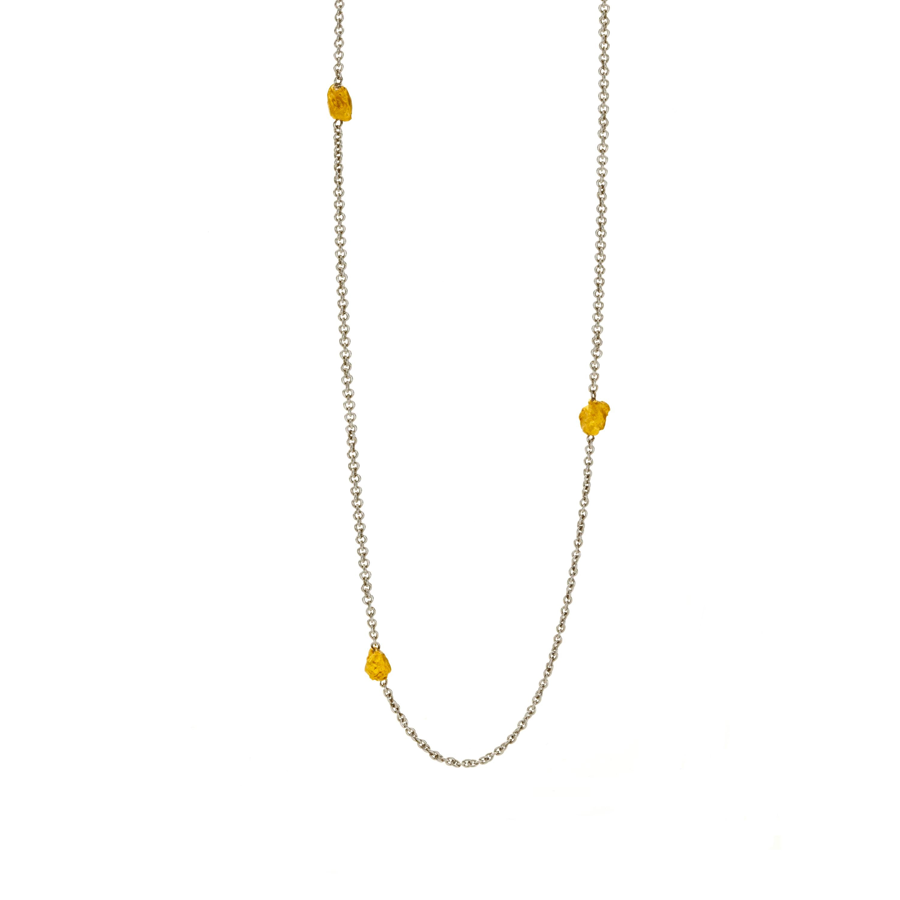 Schmuckwerk Collier Nugget, Edelstahl, NH403-ST