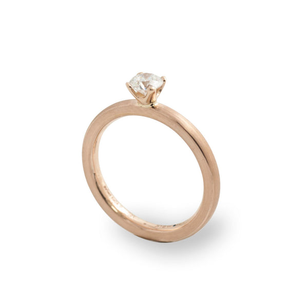 Schmuckwerk Solitaire-Ring Alpen, Rotgold, GT1424-RG