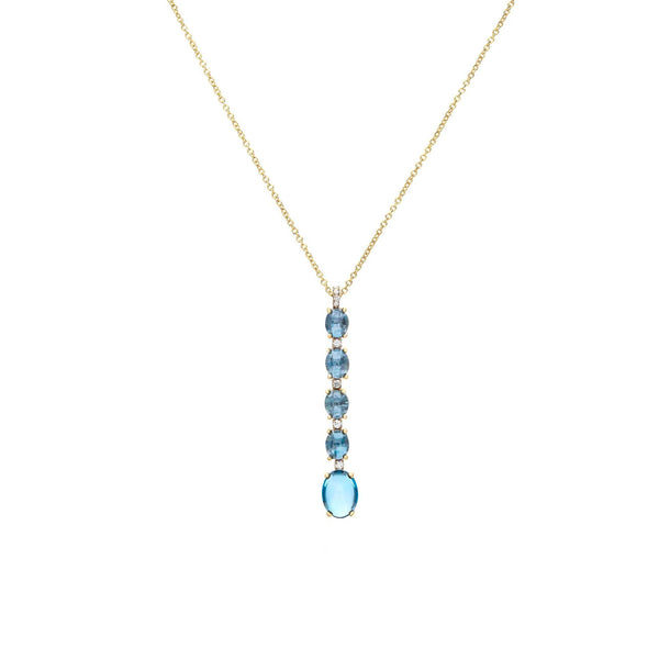 Nanis Collier Dancing Azure, Gelbgold, CS21-597