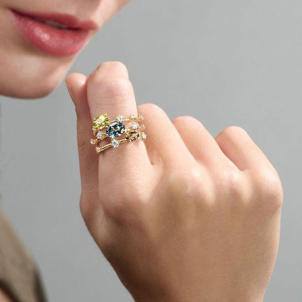 Mattia Cielo Ring Rugiada | LJWR435P-YM