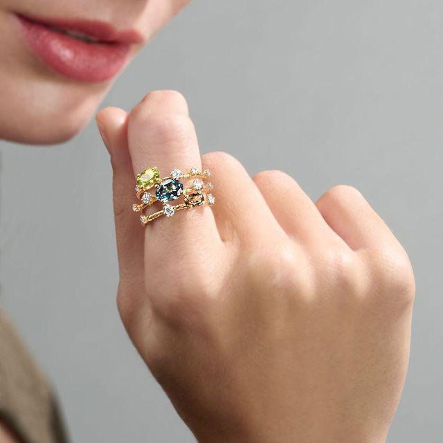 Mattia Cielo Ring Rugiada | LJWR435P-YM