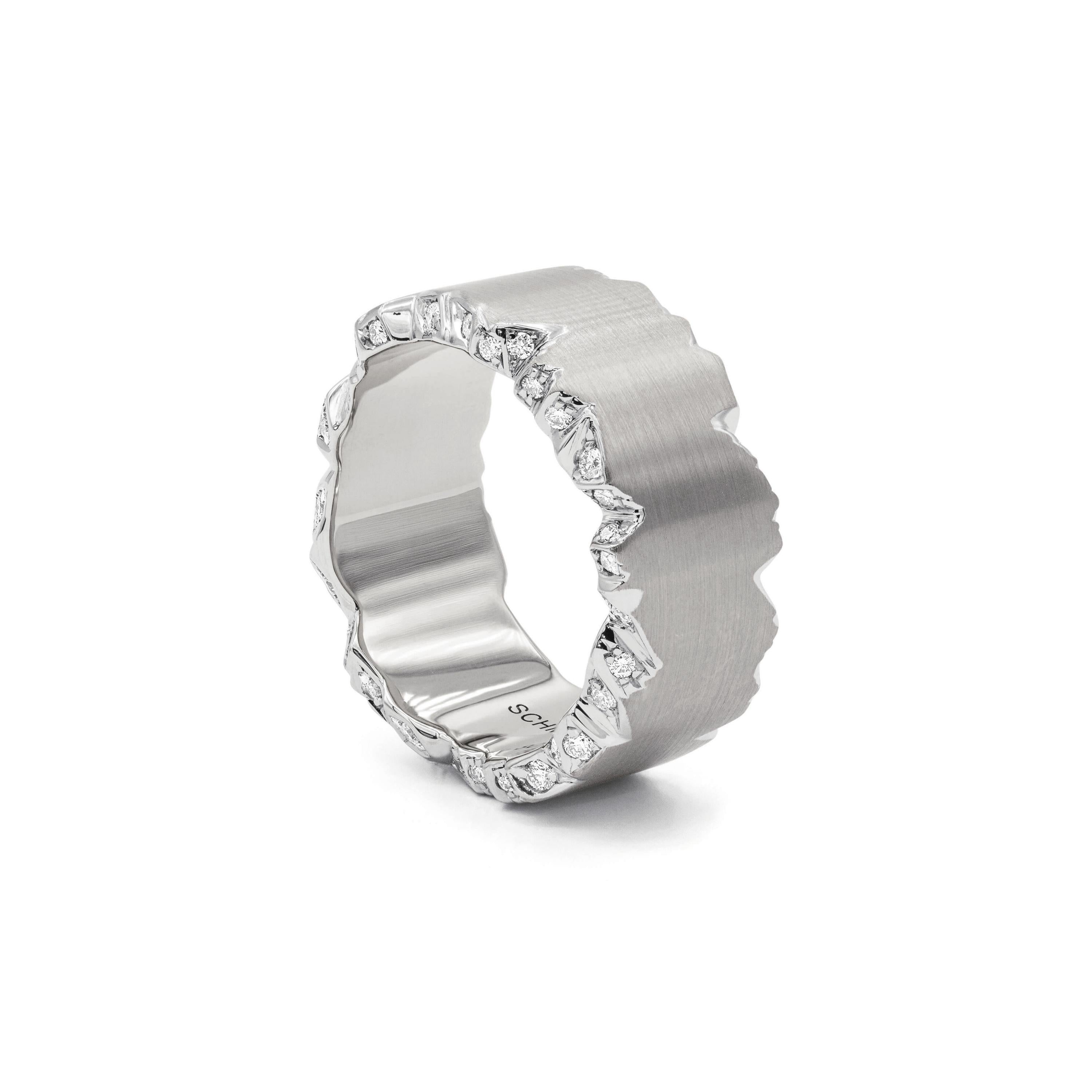 Schmuckwerk Ring Alpen, white gold, GR225-WG