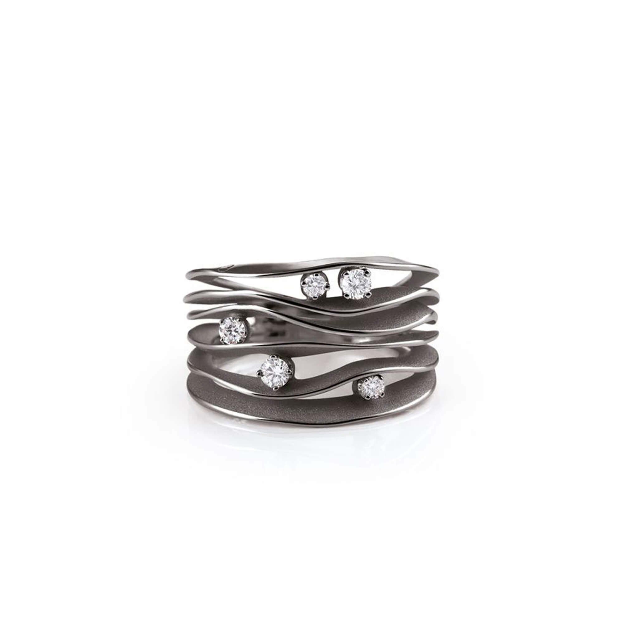 Cammilli Ring Dune | Black Lava | GAN0914E