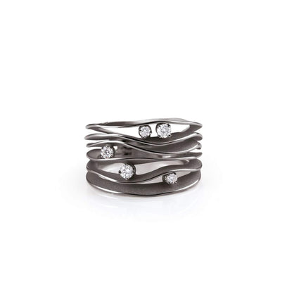 Annamaria Cammilli Ring Dune | Black Lava | GAN0914E