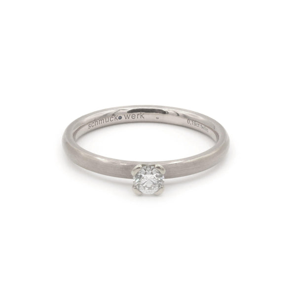 Schmuckwerk Solitaire-Ring Alpen, Platin, GT1424-PT