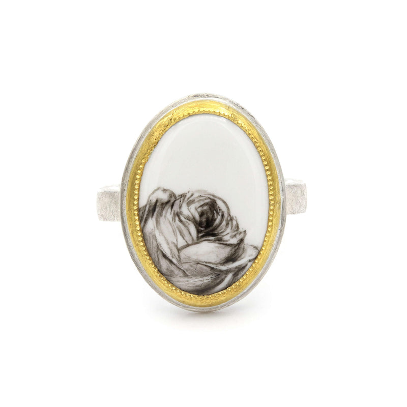 Materia Prima Ring | schwarze Rose | MP R005