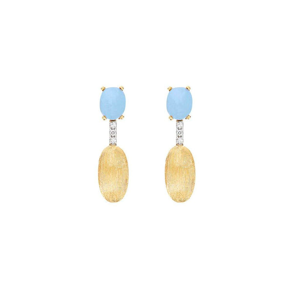 Nanis Ohrschmuck Dancing Azure, Gelbgold, OS3-597