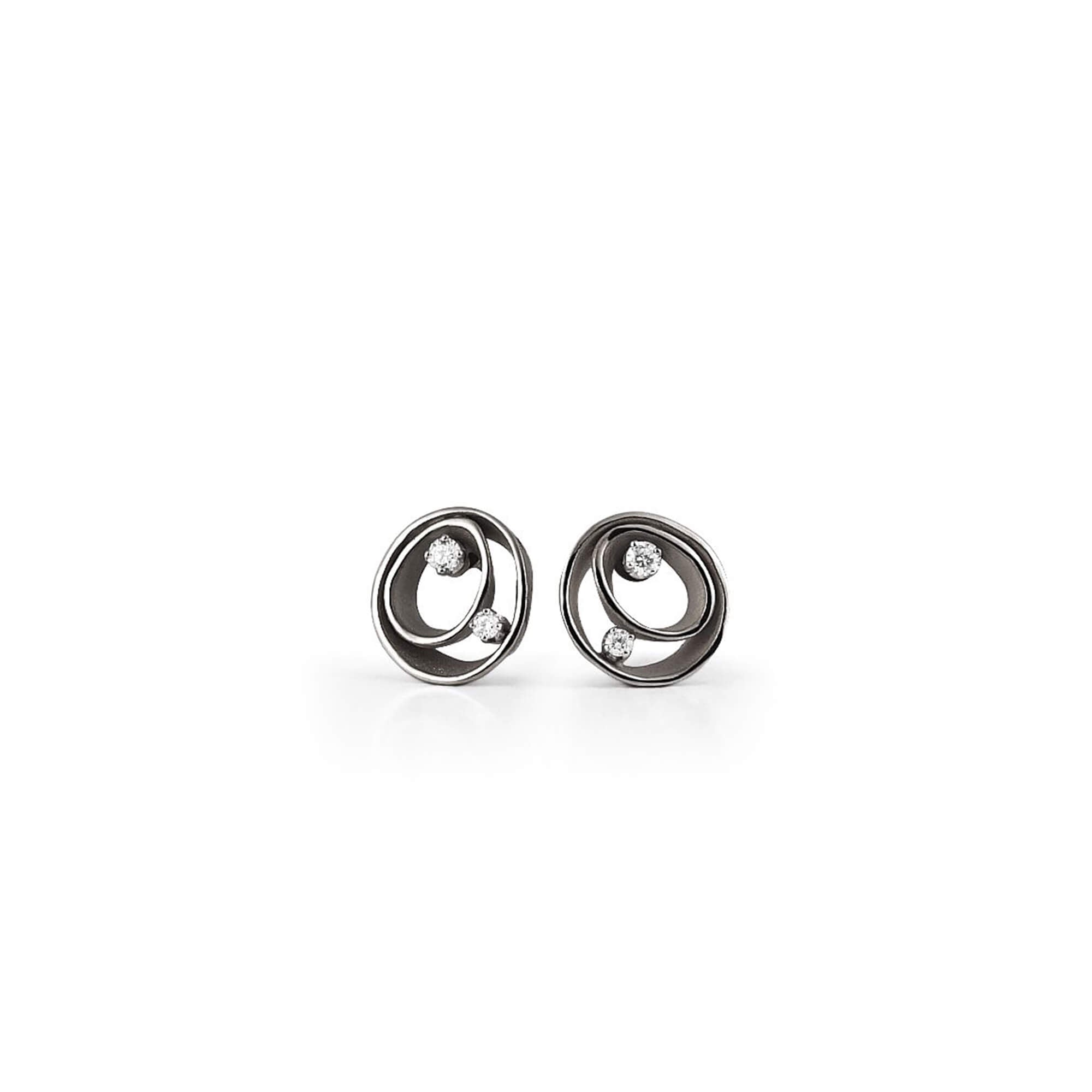 Annamaria Cammilli Stud Earrings Dune, Black Lava, GOR1932E