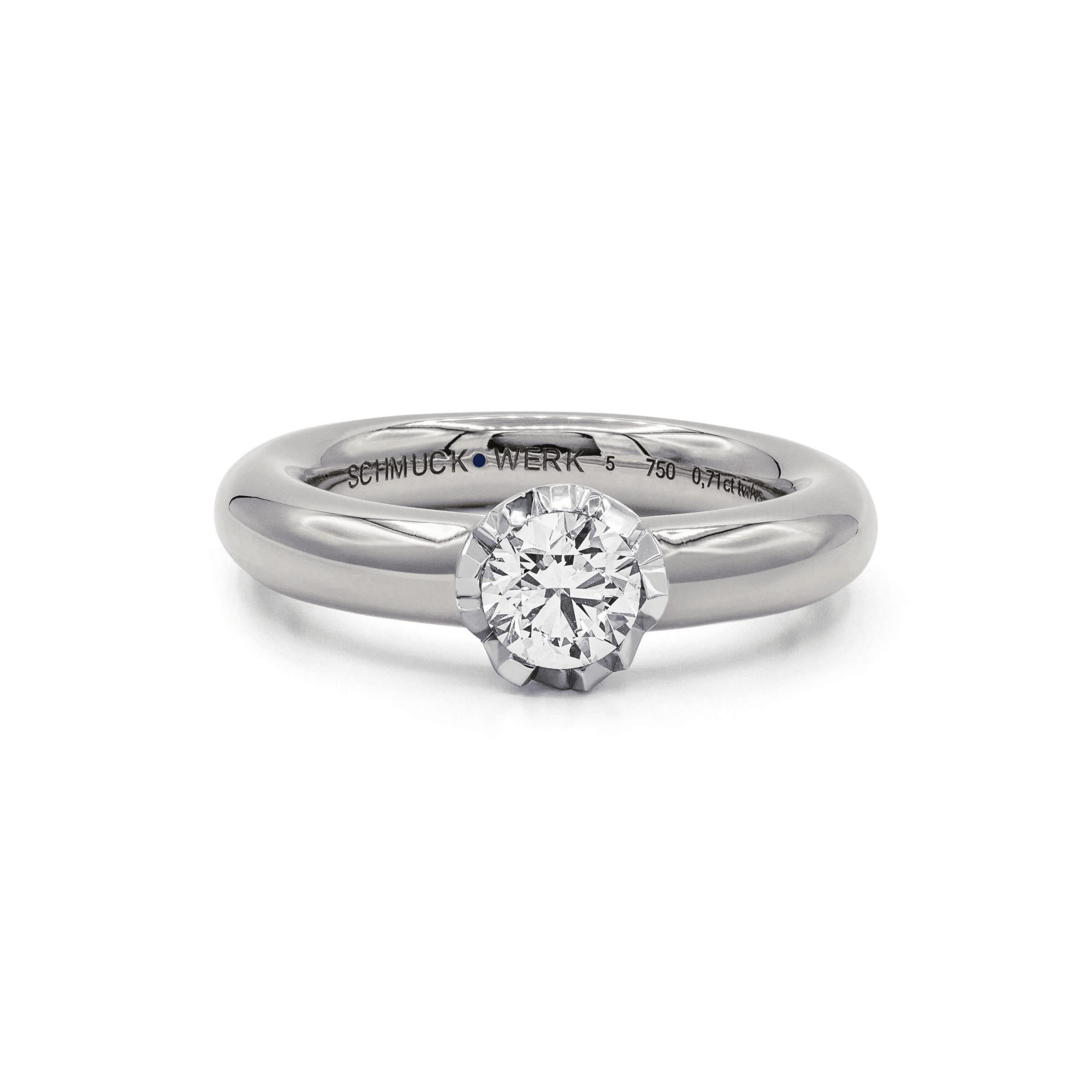 Schmuckwerk Solitaire-Ring Alpen | GR424-WG