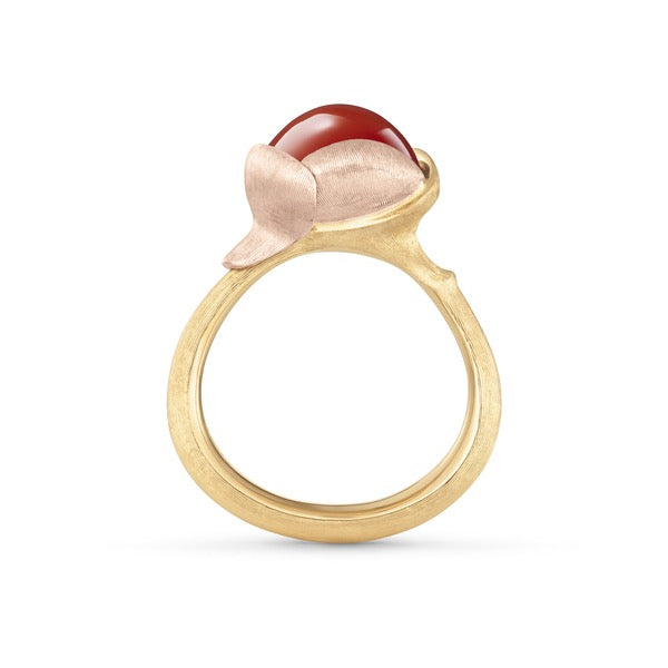 Ole Lynggaard Ring Lotus mit Karneol, Rosé- und Gelbgold, A2651-410