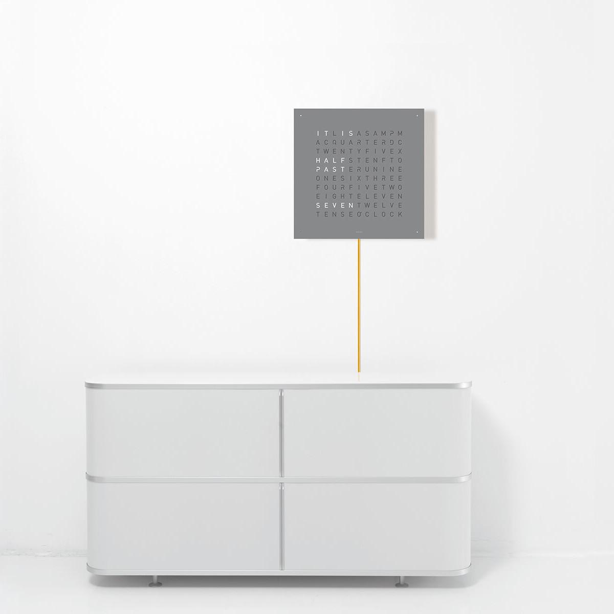 Qlocktwo front cover Classic Gray Pepper FCGP