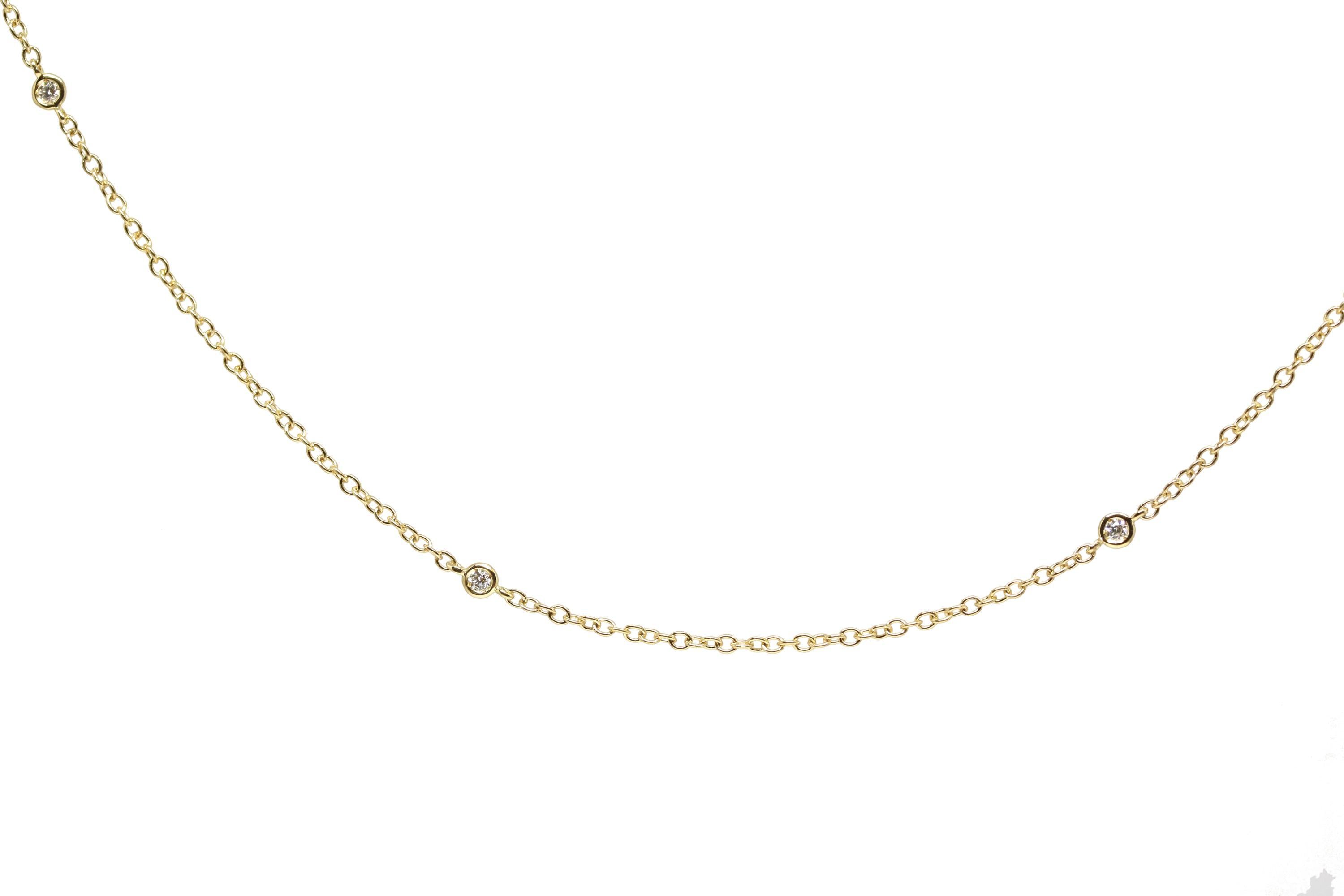 Clioro necklace yellow gold diamonds 90 cm 94790.7900B