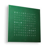 Qlocktwo Wanduhr Earth 45 | Green Velvet | QT4RGVC
