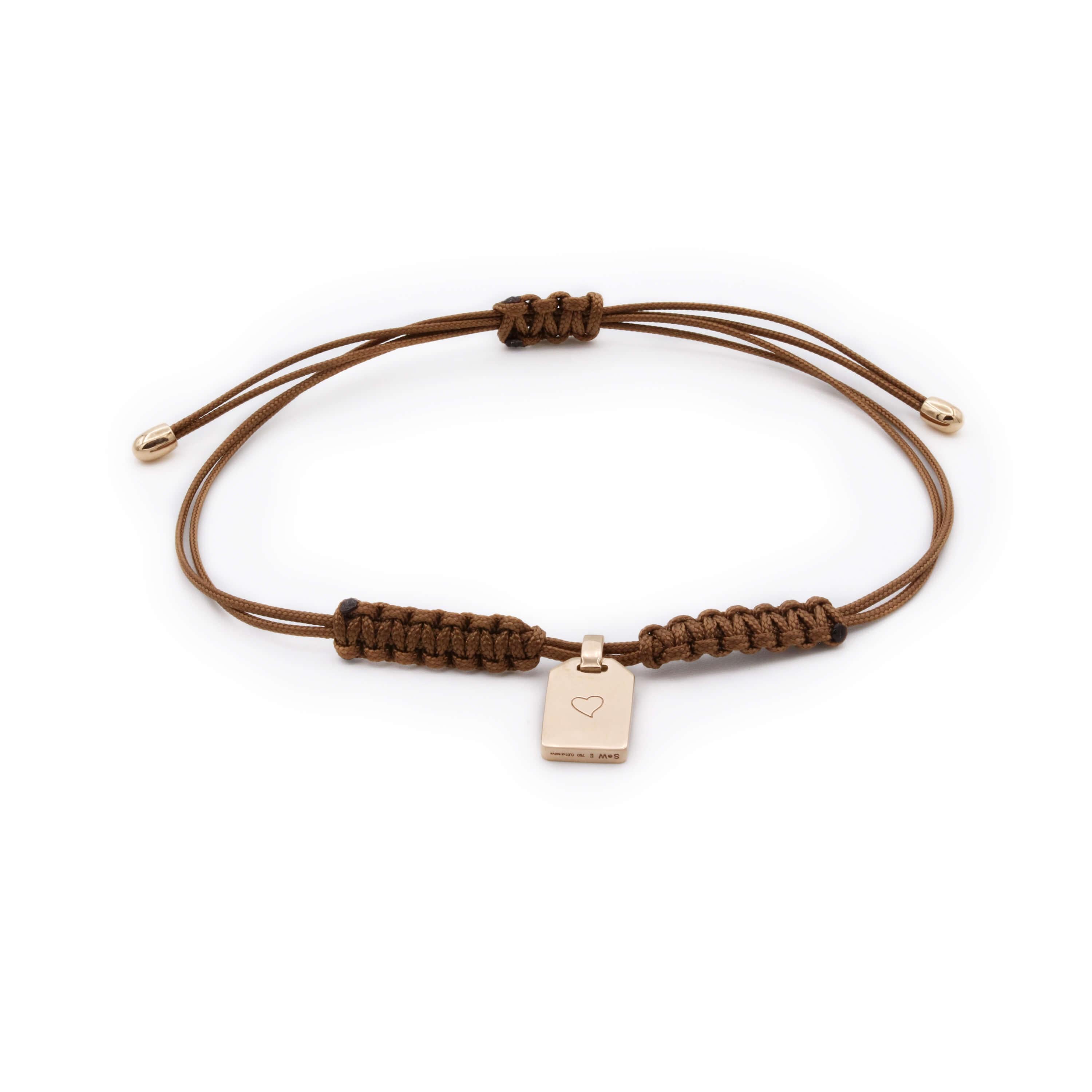 Schmuckwerk bracelet tag pendant world globe, rose gold, OA204-RG-9