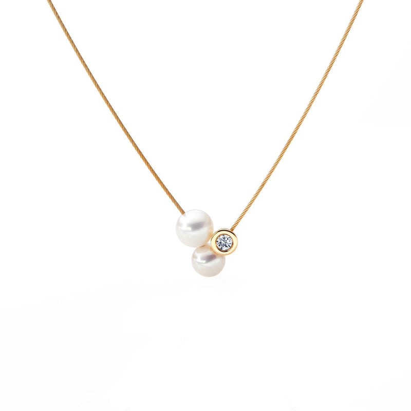 Schmuckwerk Collier Perlenrausch, Rotgold, KH124-RG