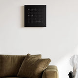 Qlocktwo Frontcover Wanduhr | Black Pepper | FCBLPC