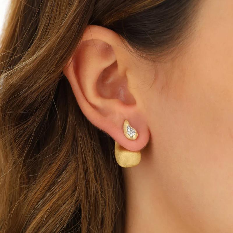 Nanis Ohrstecker Cachemire, Gelbgold, OS9-569