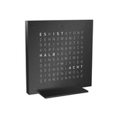 Qlocktwo Tischuhr Earth 13.5 | Deep Black | T4BLSSBL