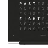 Qlocktwo Tischuhr Earth 13.5 | Deep Black | T4BLSSBL