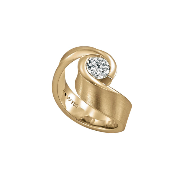 Schmuckwerk Solitaire-Ring Diamantenfieber, Gelbgold, UR414-GG