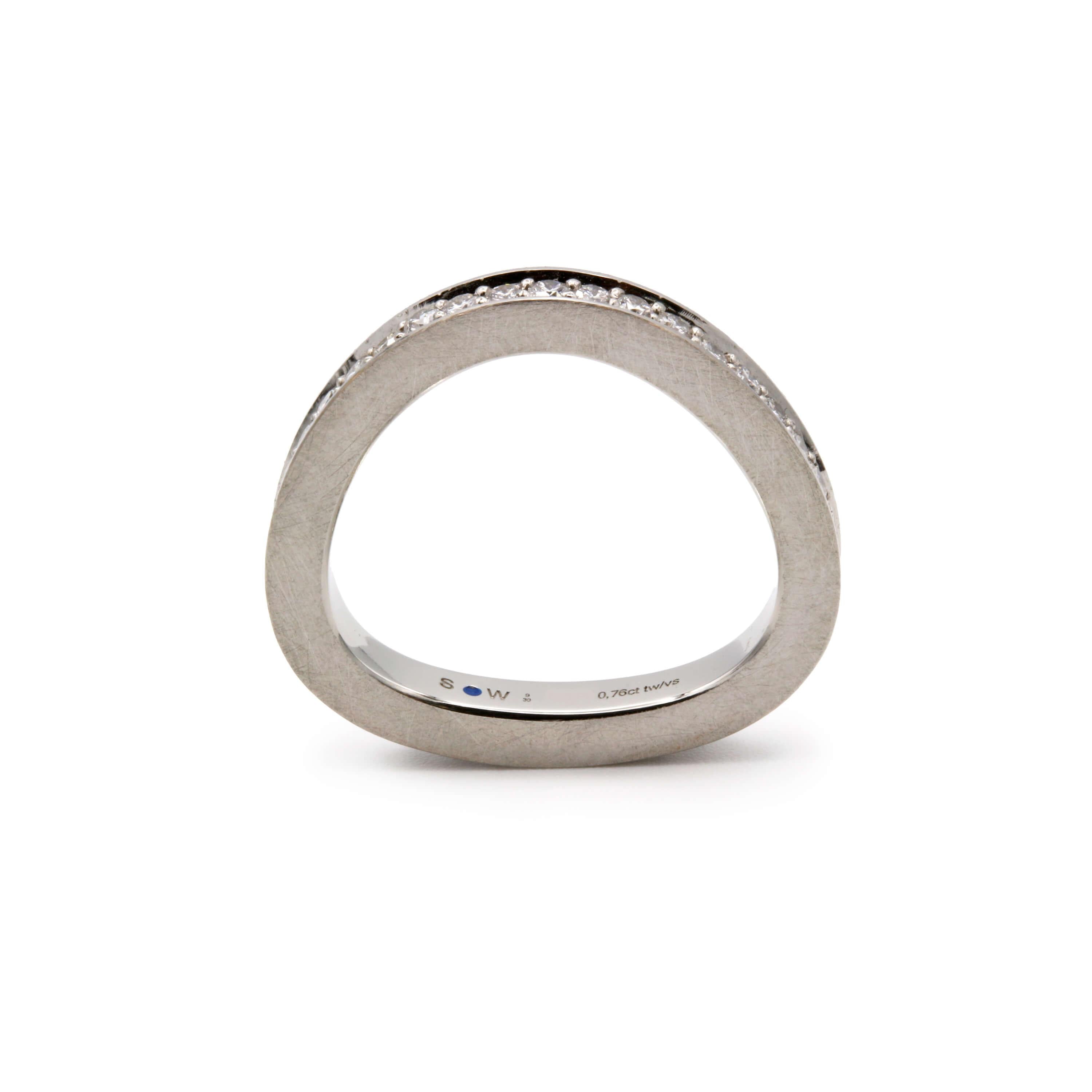 Schmuckwerk Memoire Ring Diamantenfieber | ER305-WG
