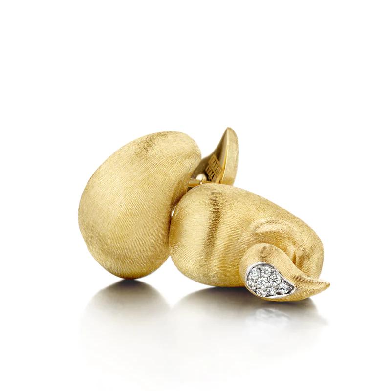 Nanis Ohrstecker Cachemire, Gelbgold, OS9-569
