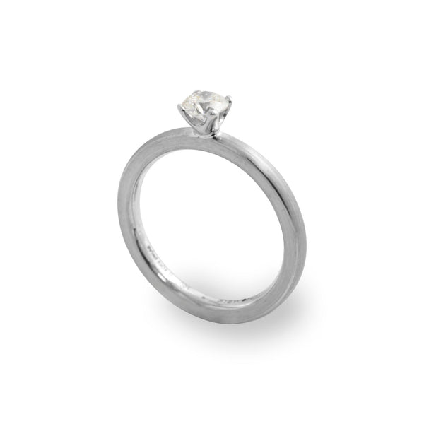 Schmuckwerk Solitaire-Ring Alpen, Weißgold, GT1524-WG