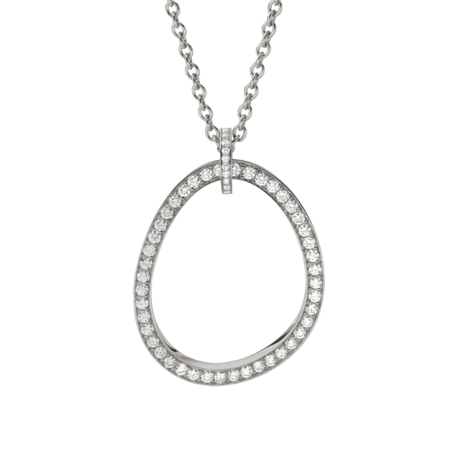 Schmuckwerk Halskette Diamantenfieber, Weißgold, EH505-WG