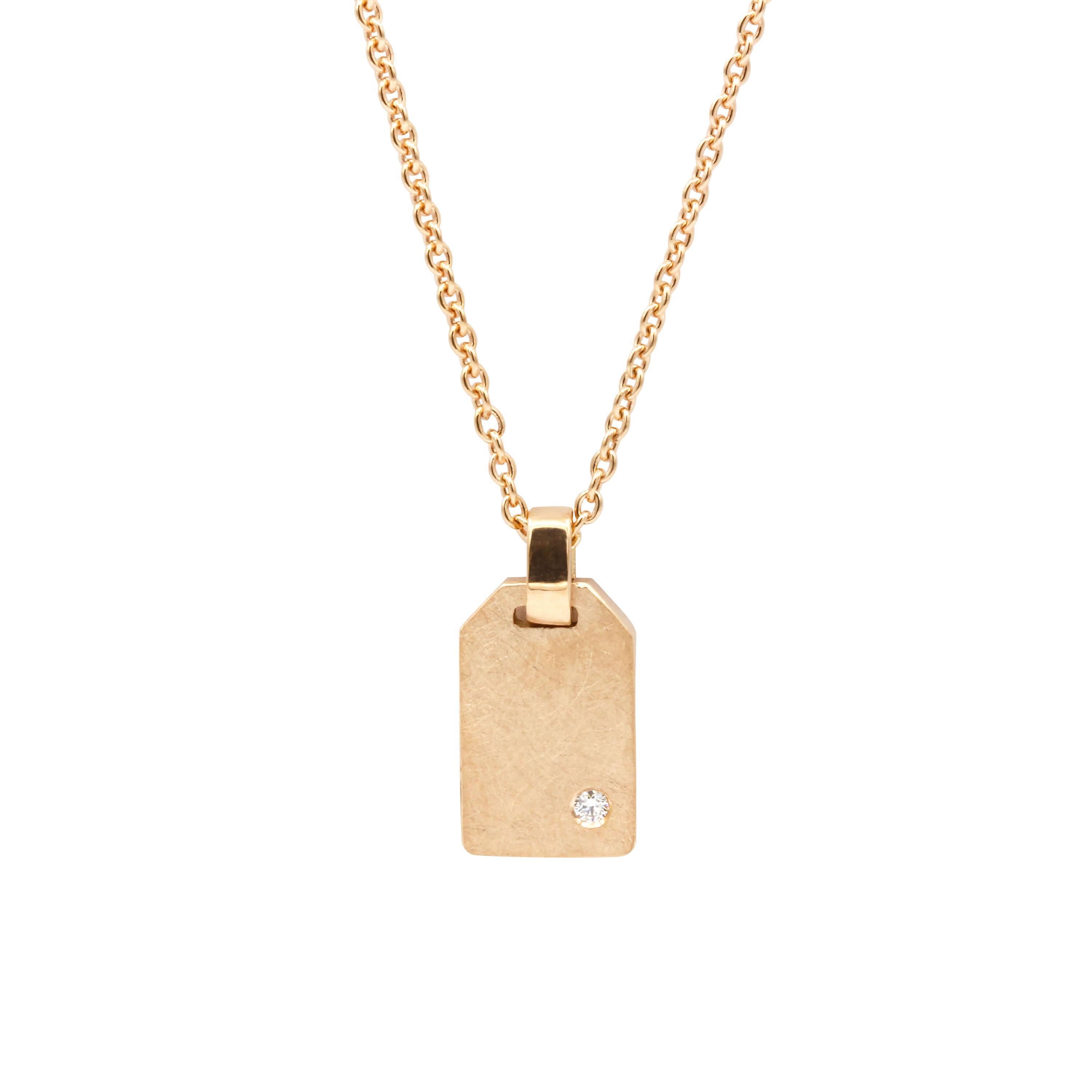 Schmuckwerk Collier Tag-Anhänger | OH204-RG