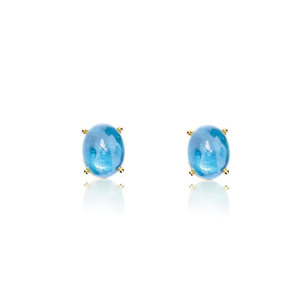 Nanis Ohrstecker Dancing Azure, Gelbgold, OA7-597