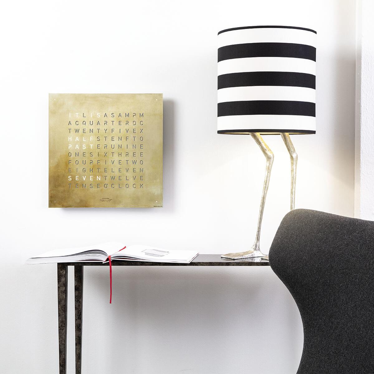 Qlocktwo front cover Classic Silver &amp; Gold FCSG