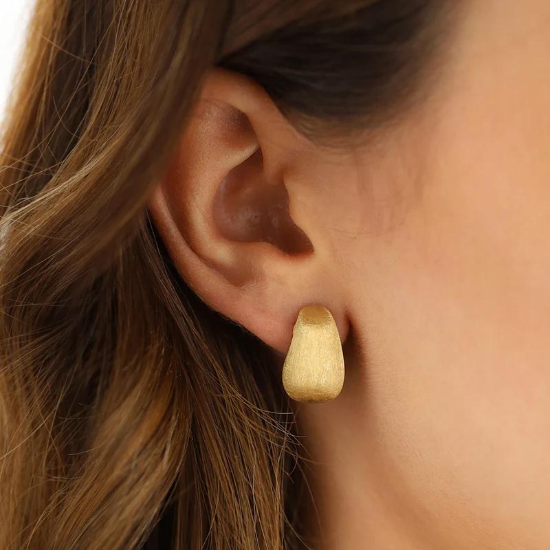 Nanis Ohrstecker Cachemire, Gelbgold, OS9-569