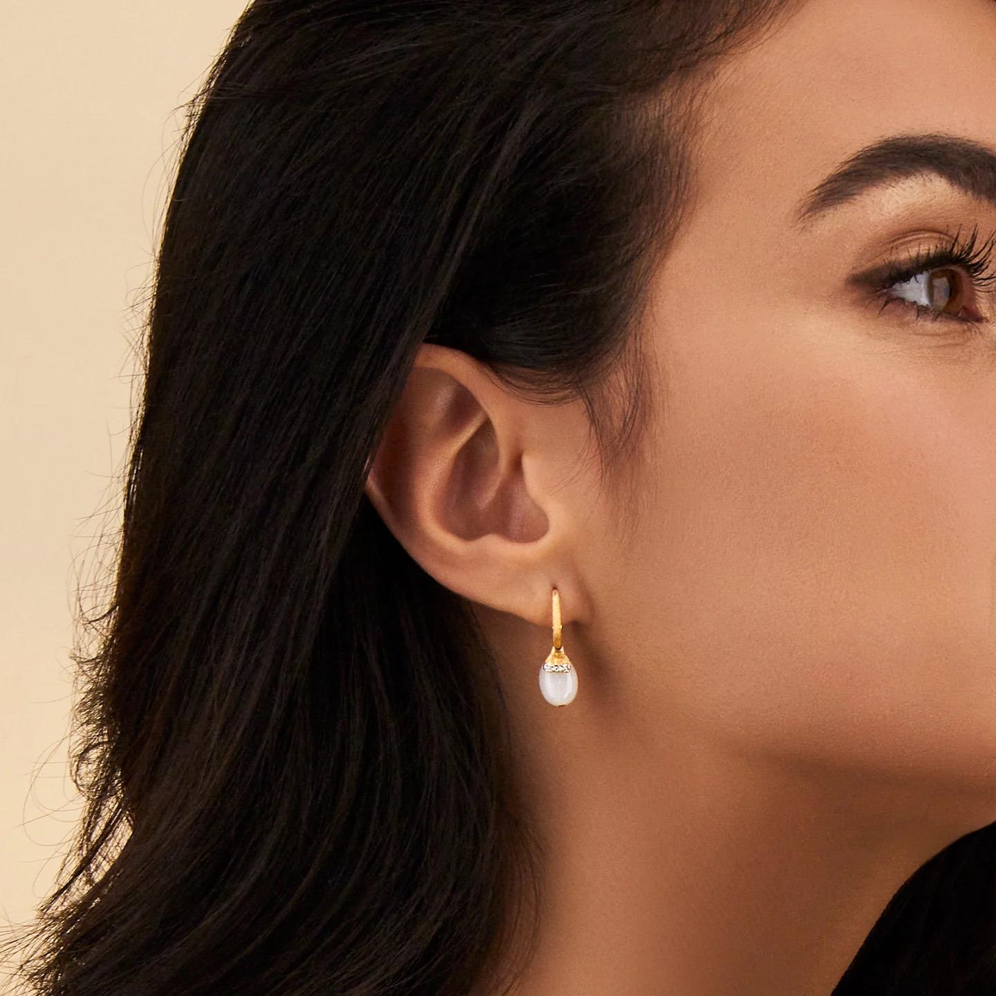 Nani's earrings Terre Lontane, yellow gold, OS7-603