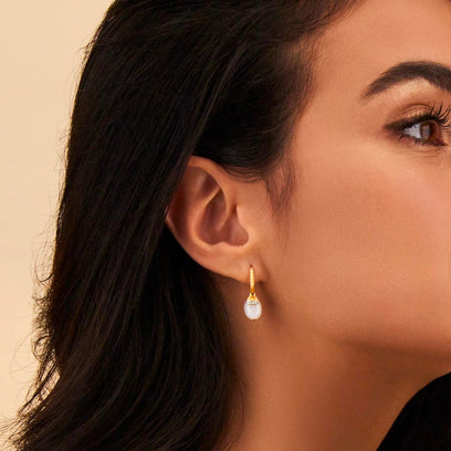 Nani's earrings Terre Lontane, yellow gold, OS7-603