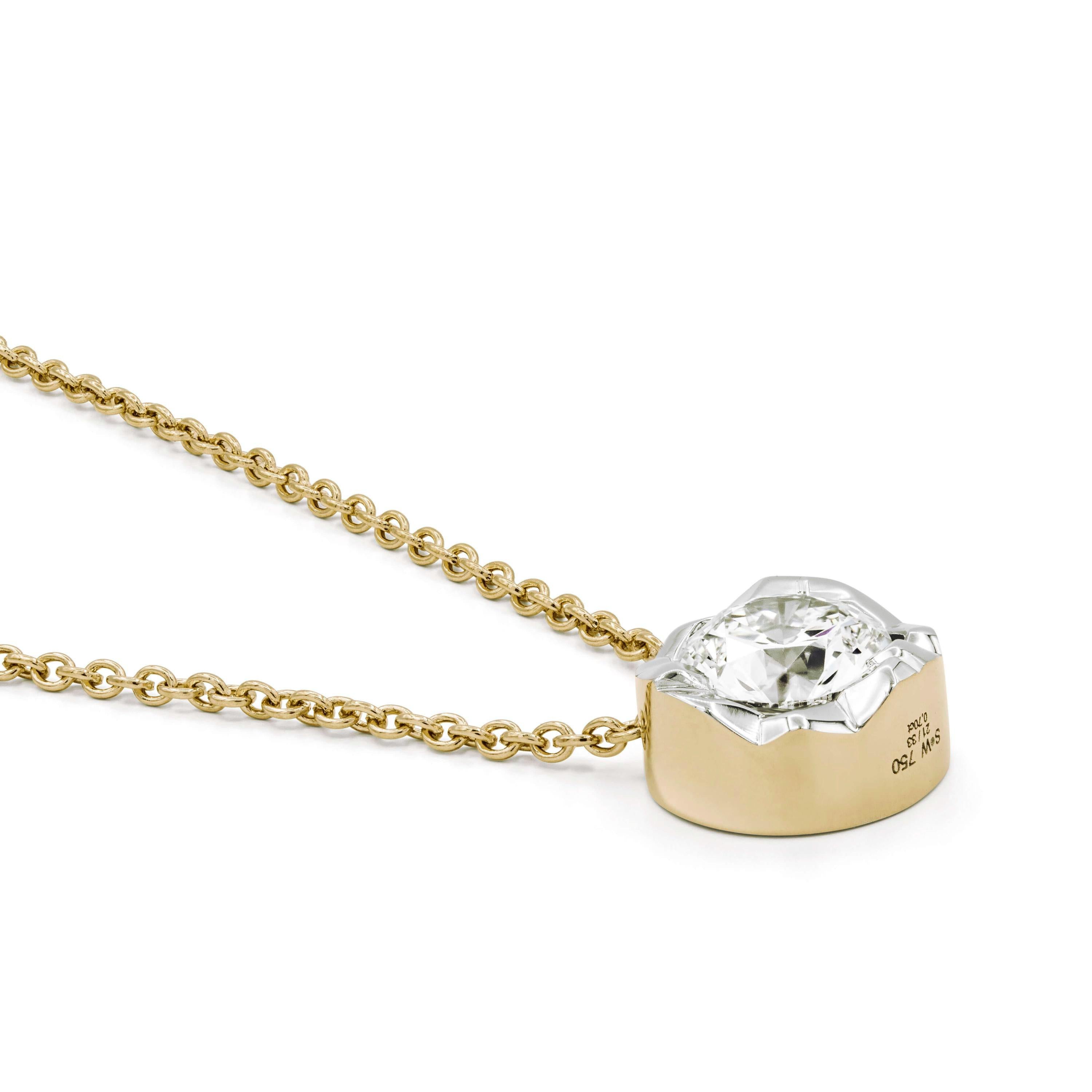 Schmuckwerk Solitaire-Collier Alpen | GH424-GG