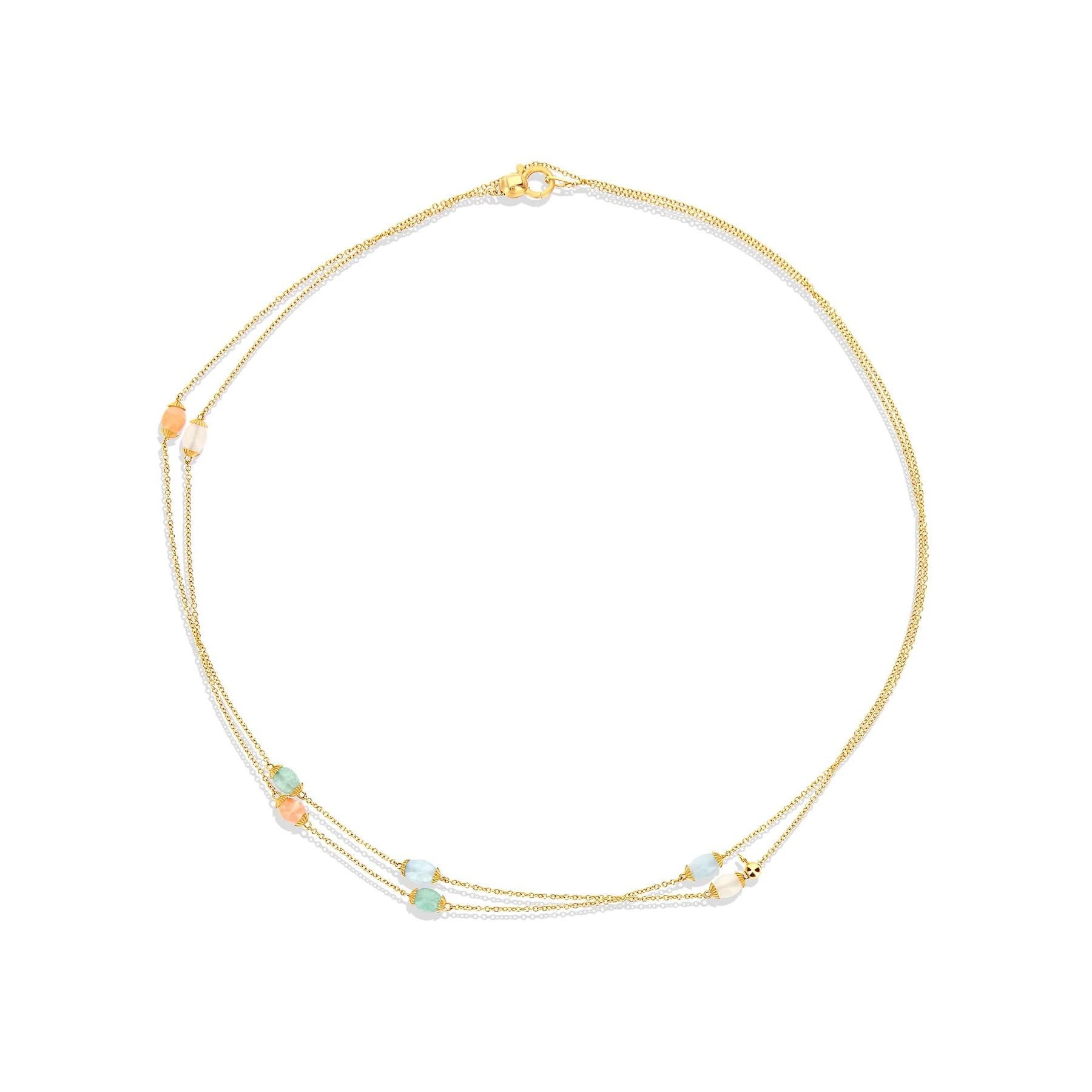 Nani's necklace Terre Lontane, yellow gold, CN10-603