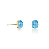 Nanis Ohrstecker Dancing Azure, Gelbgold, OA7-597