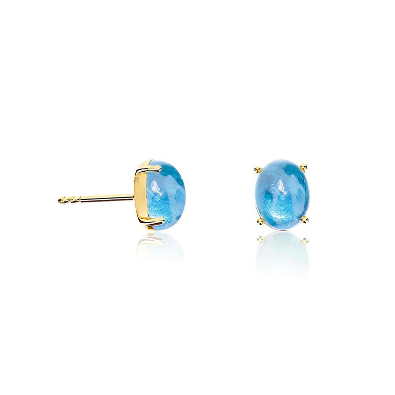Nanis Ohrstecker Dancing Azure, Gelbgold, OA7-597