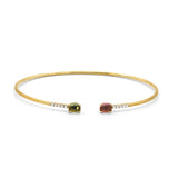 Nanis Armreif Dancing Tourmalines, Gelbgold, BS4-598