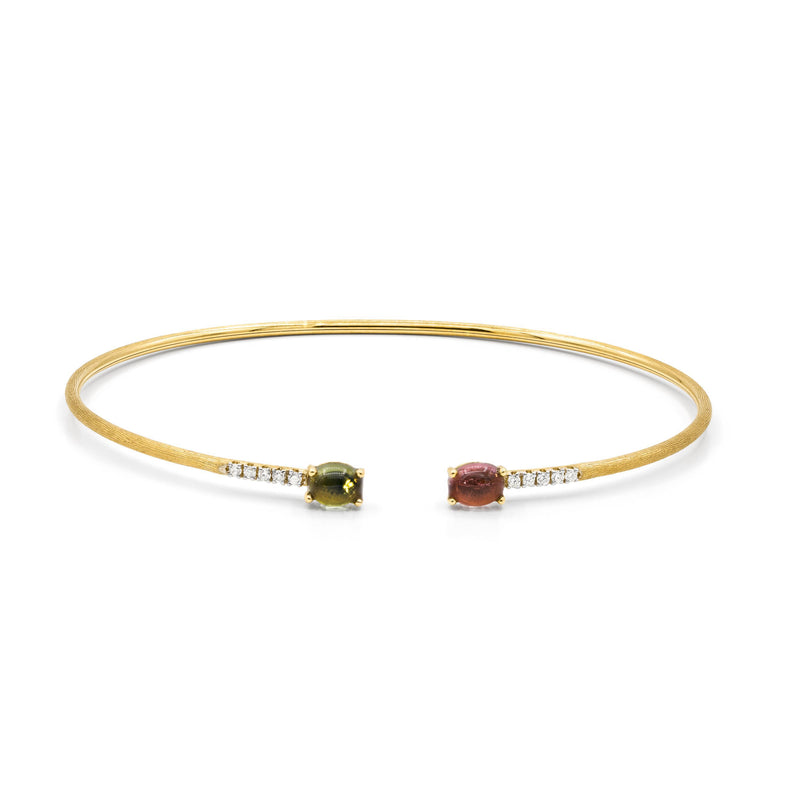 Nanis Armreif Dancing Tourmalines, Gelbgold, BS4-598