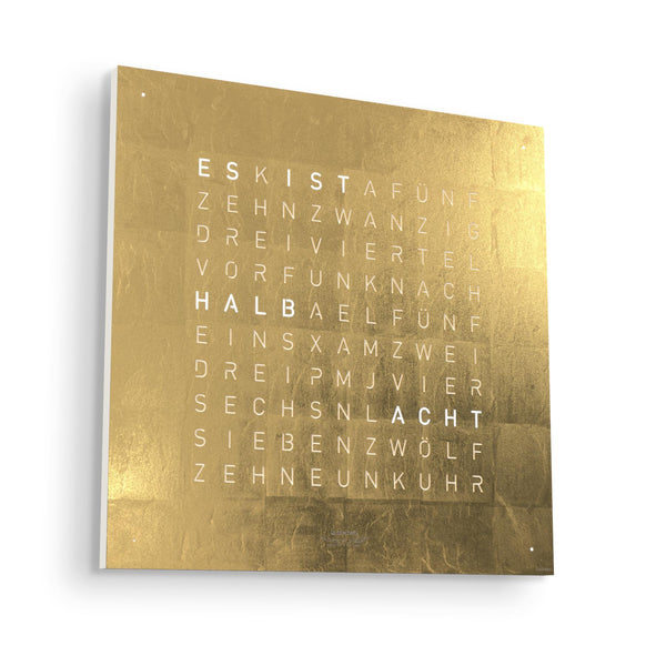 Qlocktwo Wanduhr Earth 45 | Gold | QT4GD